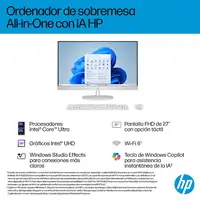 HP AI 27-cr2014ns Intel Core Ultra 5 225U 68,6 cm (27'') 1920 x 1080 Pixeles