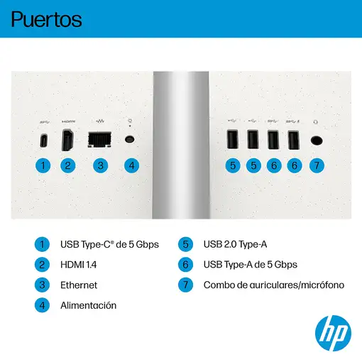 HP AI 27-cr2014ns Intel Core Ultra 5 225U 68,6 cm (27'') 1920 x 1080 Pixeles