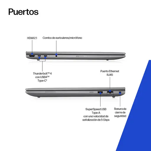HP 77713 portátil ZBook 8 G1i 16 Wolf Pro Security Edition - Data Science
