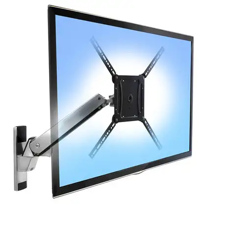 Ergotron Interactive Arm, VHD 152,4 cm (60") Pared Aluminio, Negro