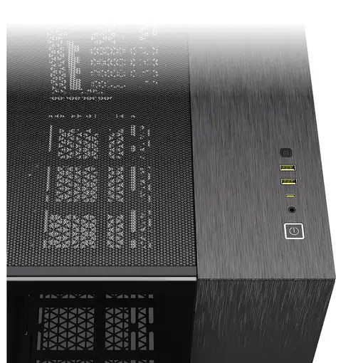 Corsair CC-9011287-WW carcasa de ordenador Midi Tower Aluminio, Negro