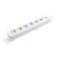 TM Electron TMUAD206WH base múltiple 1,4 m 6 salidas AC Interior Blanco