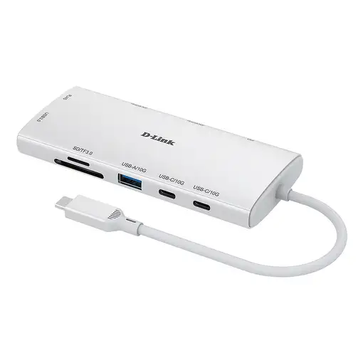 D-Link DUP-A01 hub de interfaz USB 3.2 Gen 1 (3.1 Gen 1) Type-C 10000 Mbit/s Blanc
