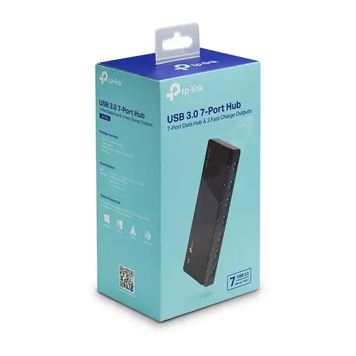 TP-Link UH700 hub de interfaz USB 3.2 Gen 1 (3.1 Gen 1) Micro-B 5000 Mbit/s Negro