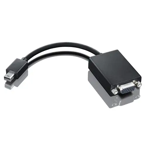 Lenovo 0A36536 adaptador de cable de vídeo VGA (D-Sub) Mini DisplayPort Negro