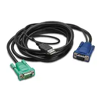 APC AP5821 cable para video, teclado y ratón (kvm) Negro 1,8 m