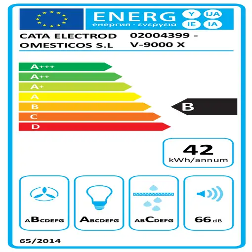 CATA V 9000 X De pared Acero inoxidable 510 m³/h