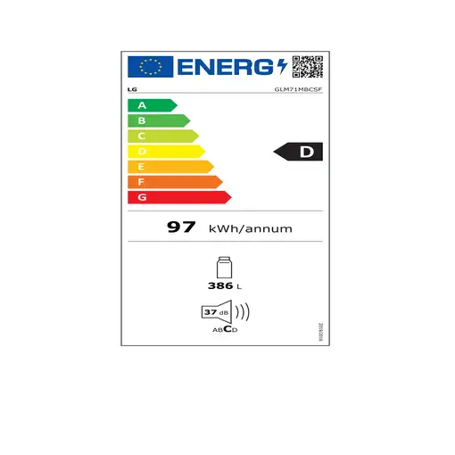 LG GLM71MBCSF frigorífico Independiente 386 L Acero inoxidable