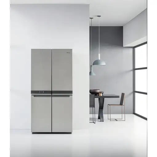 Whirlpool WQ9 B2L nevera puerta lado a lado Independiente 594 L Acero inoxidable