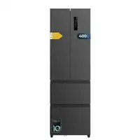 Cecotec Frigorífico puerta francesa Bolero CoolMarket Combi F2D 400 Dark E Cecotec Frigorífico puerta francesa Bolero CoolMarket Combi F2D 400 Dark E