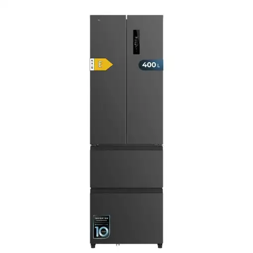 Cecotec Frigorífico puerta francesa Bolero CoolMarket Combi F2D 400 Dark E Cecotec Frigorífico puerta francesa Bolero CoolMarket Combi F2D 400 Dark E
