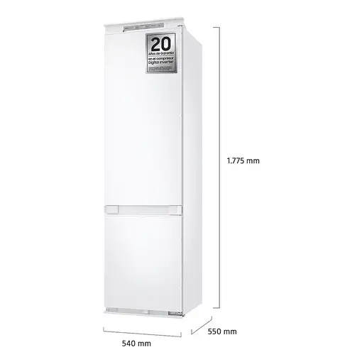 Frigoríficos сombis Integrado 267 L Blanco BRB70F26DES0EF SAMSUNG