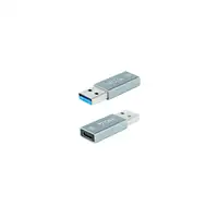 Nanocable Adaptador USB-A 3.1 GEN2 a USB-C, USB-A/M-USB-C/H, Gris
