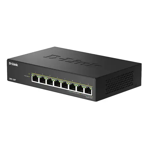 D-Link DMS-108P/E switch No administrado 2.5G Ethernet (100/1000/2500) Energía sob