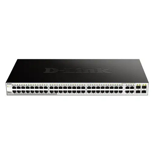 D-Link DGS-1210-52 switch Gestionado L2 Gigabit Ethernet (10/100/1000) 1U Negro D-Link DGS-1210-52 switch Gestionado L2 Gigabit Ethernet (10/100/1000) 1U Negro
