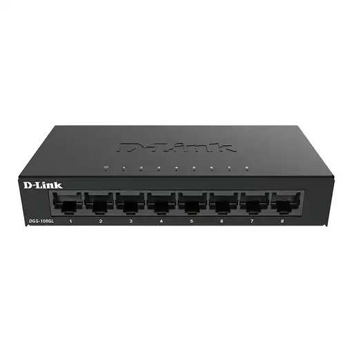 D-Link DGS-108GL No administrado Gigabit Ethernet (10/100/1000) Escritorio Negro D-Link DGS-108GL No administrado Gigabit Ethernet (10/100/1000) Escritorio Negro