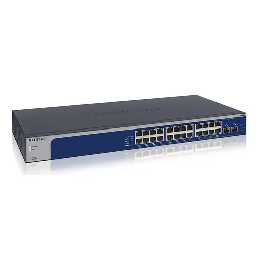 NETGEAR XS724EM Gestionado L2 10G Ethernet (100/1000/10000) 1U Azul, Gris