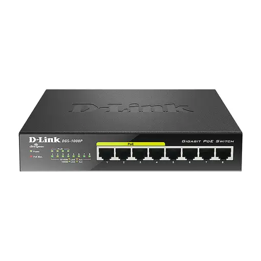 D-Link DGS-1008P switch No administrado Gigabit Ethernet (10/100/1000)