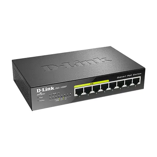 D-Link DGS-1008P switch No administrado Gigabit Ethernet (10/100/1000)