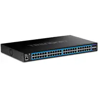 Trendnet TEG-3524S switch Gestionado Gigabit Ethernet (10/100/1000) Negro