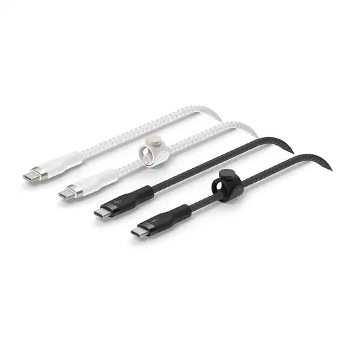 Belkin BoostCharge Pro Flex cable USB USB 2.0 1 m USB C Negro, Blanco