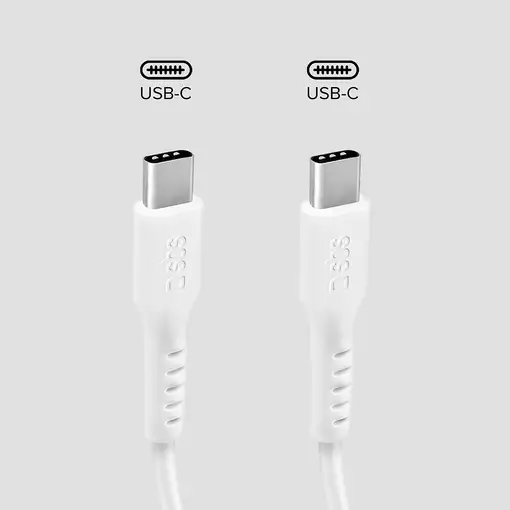 SBS TECABLETCC10W cable USB USB 2.0 1 m USB C Blanco