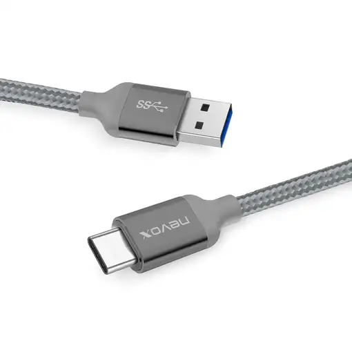 nevox 1480 cable USB USB 3.2 Gen 2 (3.1 Gen 2) 2 m USB A USB C Gris