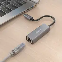 AISENS Conversor USB3.1 Gen1 USB-C a ethernet Gigabit 10/100/1000 Mbps, Gris, 15cm
