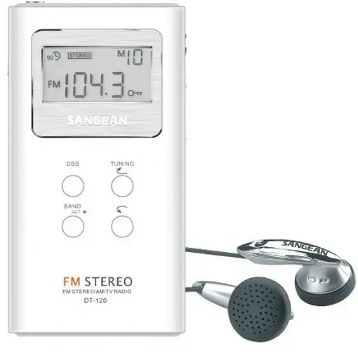 Sangean DT-120 Portátil Digital Blanco