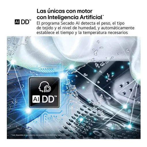 LG RH18U8AVCW secadora Independiente Carga frontal 18 kg Blanco