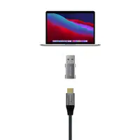 AISENS Mini Adaptador USB 3.2 GEN2 10G 3A, Tipo USB-C/H-A/M, Gris