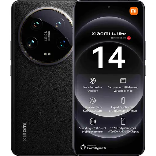 Xiaomi 14 Ultra 17,1 cm (6.73\) SIM doble 5G USB Tipo C 16 GB 512 GB 5000 mAh Negr