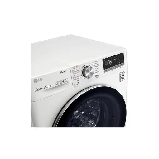 Lavadora carga frontal 10.5 kg 1360 RPM Blanco F4WV7010S2W LG