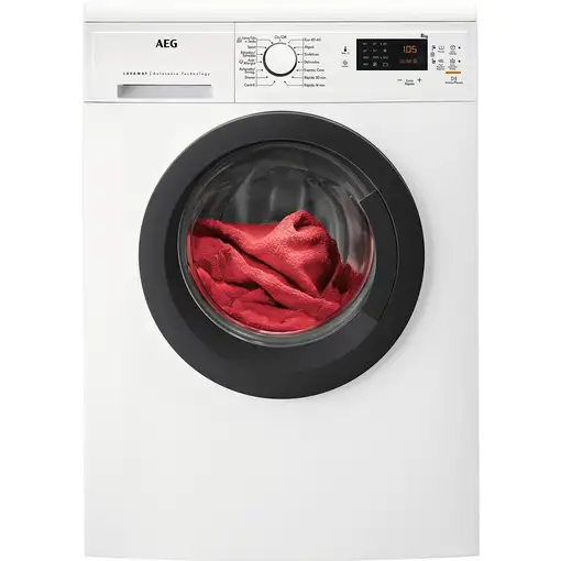 Lavadora carga frontal 8 kg 1151 RPM Blanco 914 912 582 AEG Lavadora carga frontal 8 kg 1151 RPM Blanco 914 912 582 AEG