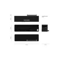 AISENS Adaptador ASE-35C02B SATA a USB-C USB 3.0/USB3.1 GEN1 para Discos Duros 2.5