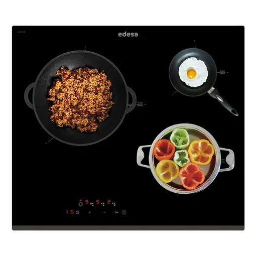 Edesa EVT-6328 B Negro Integrado 59 cm Cerámico 3 zona(s)