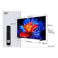 Televisor QLED 98" 4K Ultra HD Metálico Smart 98P8K TCL