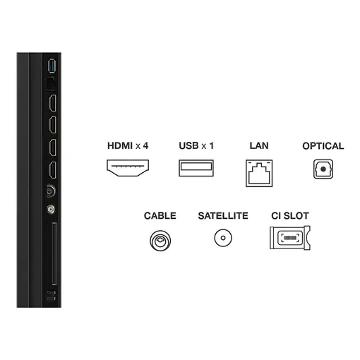 Televisor QLED 98" 4K Ultra HD Metálico Smart 98P8K TCL