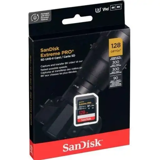SanDisk Extreme PRO 128 GB SDXC UHS-II Clase 10
