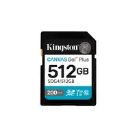 Kingston Technology Canvas Go! Plus 512GB SDXC Canvas Go Plus Gen4 200MB/s C10 UHS