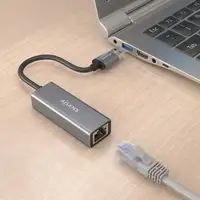 AISENS Conversor USB 3.0 a ethernet Gigabit 10/100/1000 Mbps, Gris, 15cm