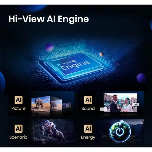 Televisor ULED 55'' 4K Ultra HD Negro Smart 20015889 HISENSE