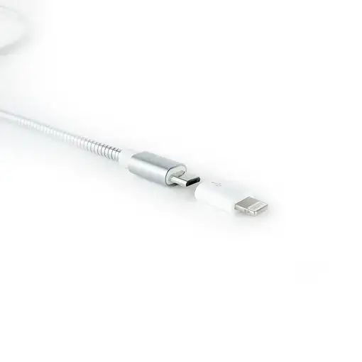 Nanocable Adaptador Lightning a Micro USB, Lightning/M-Micro B/H Blanco