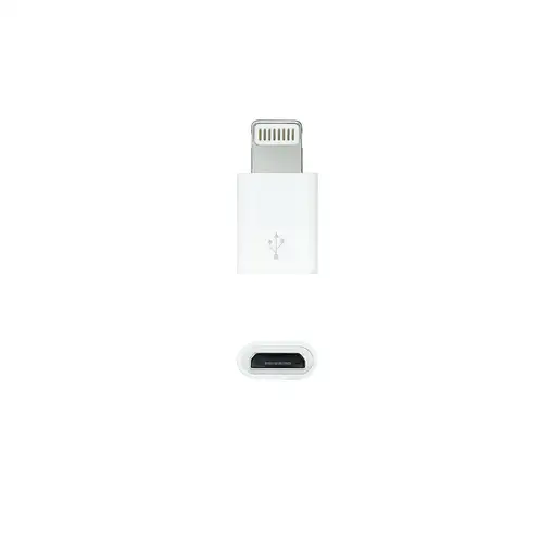 Nanocable Adaptador Lightning a Micro USB, Lightning/M-Micro B/H Blanco