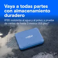 Crucial X10 2 TB USB Tipo C USB 3.2 Gen 2x2 Azul
