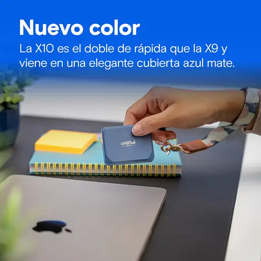 Crucial X10 4 TB USB Tipo C USB 3.2 Gen 2x2 Azul