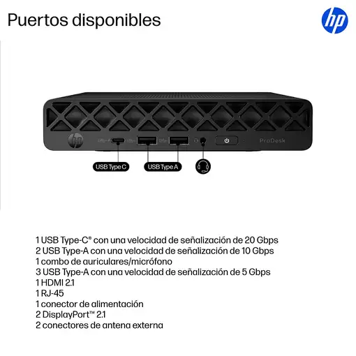 HP ProDesk 4 G1i AI PC Intel Core Ultra 5 235T 16 GB DDR5-SDRAM 512 GB SSD