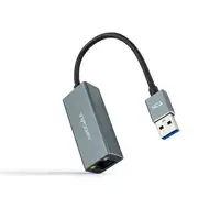 Nanocable Conversor USB 3.0 a Ethernet Gigabit 10/100/1000 Mbps, Aluminio, Gris, 1
