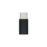 AISENS Mini Adaptador USB-С USB 2.0, Tipo Micro-B/H-USB-С/M, Negro