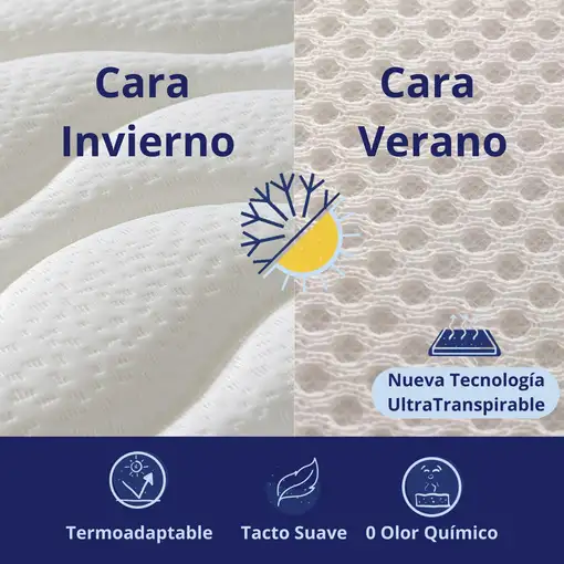 Colchón 160x200 ANATÓMICO PREMIUM Visco | Alto 20cm